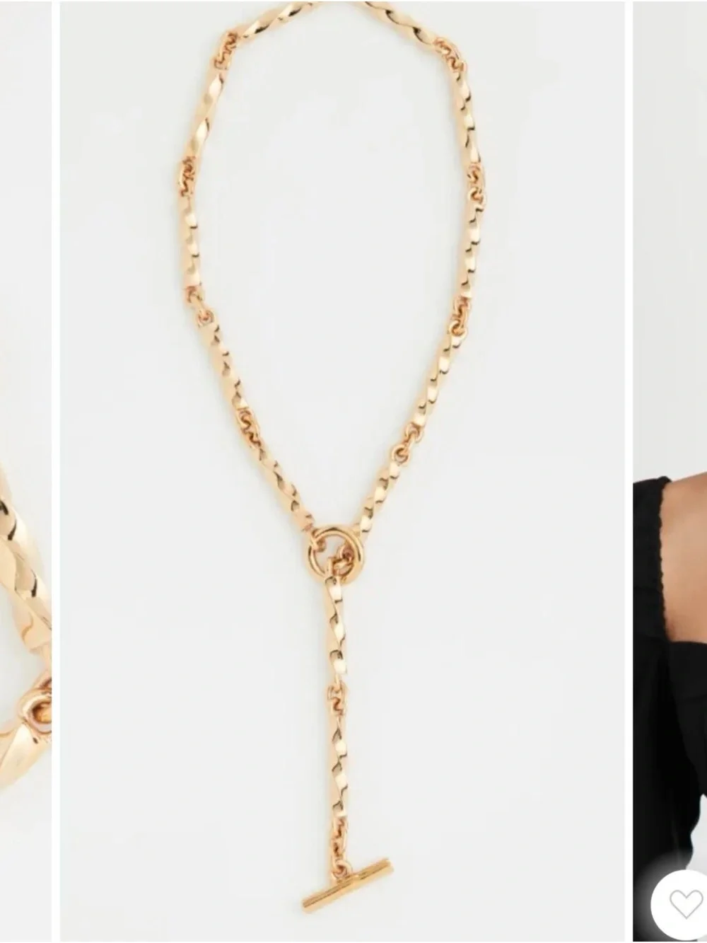 SOKO Imara Gold Chunky Toggle Necklace